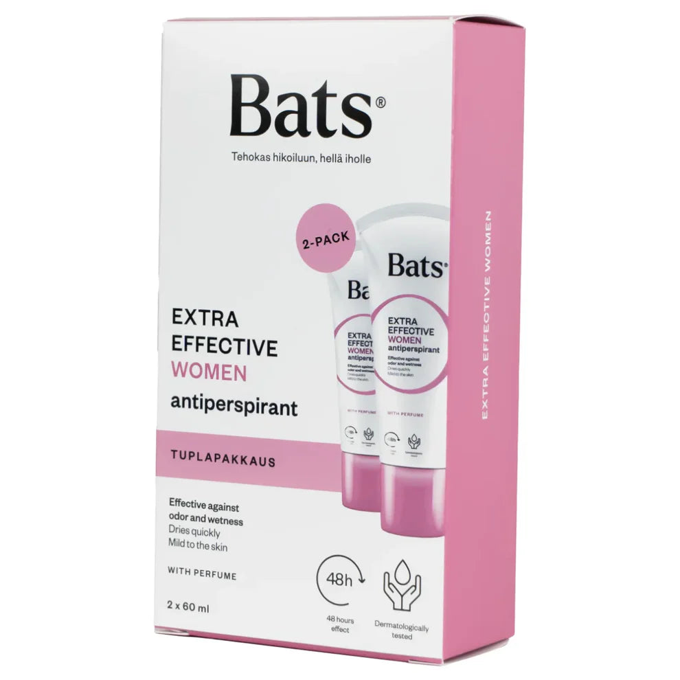 Bats Roll-on Women Antiperspirantti tuplapakkaus 2x60 ml 2x60 ml