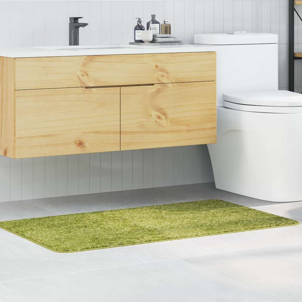 vidaXL kylpyhuonematto Vihreä 70 x 120 cm PP