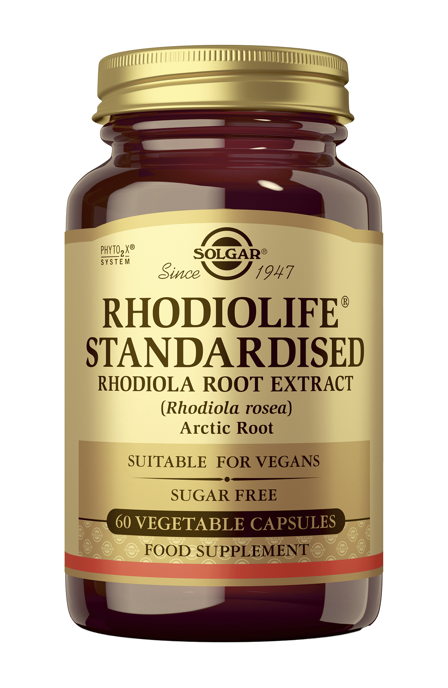 Solgar Ruusujuuriuute (Rhodiola Rosea), 60 kaps.