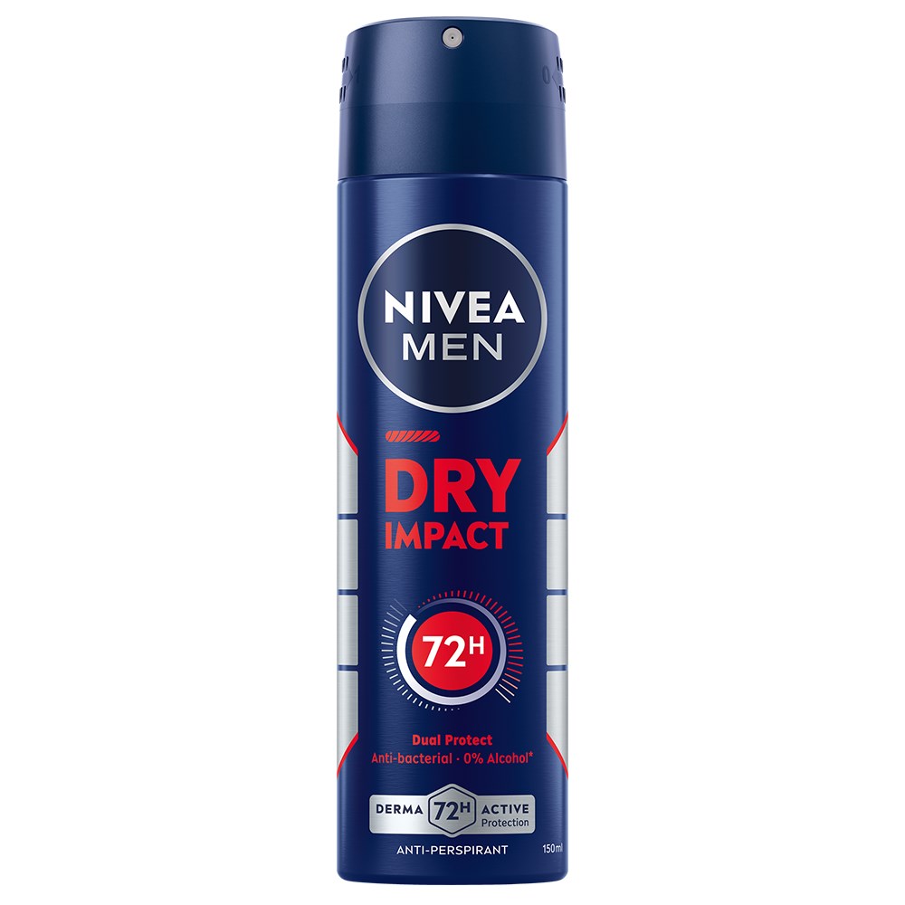 NIVEA MEN Antiperspirantti Deo Spray Dry Impact 150 ml