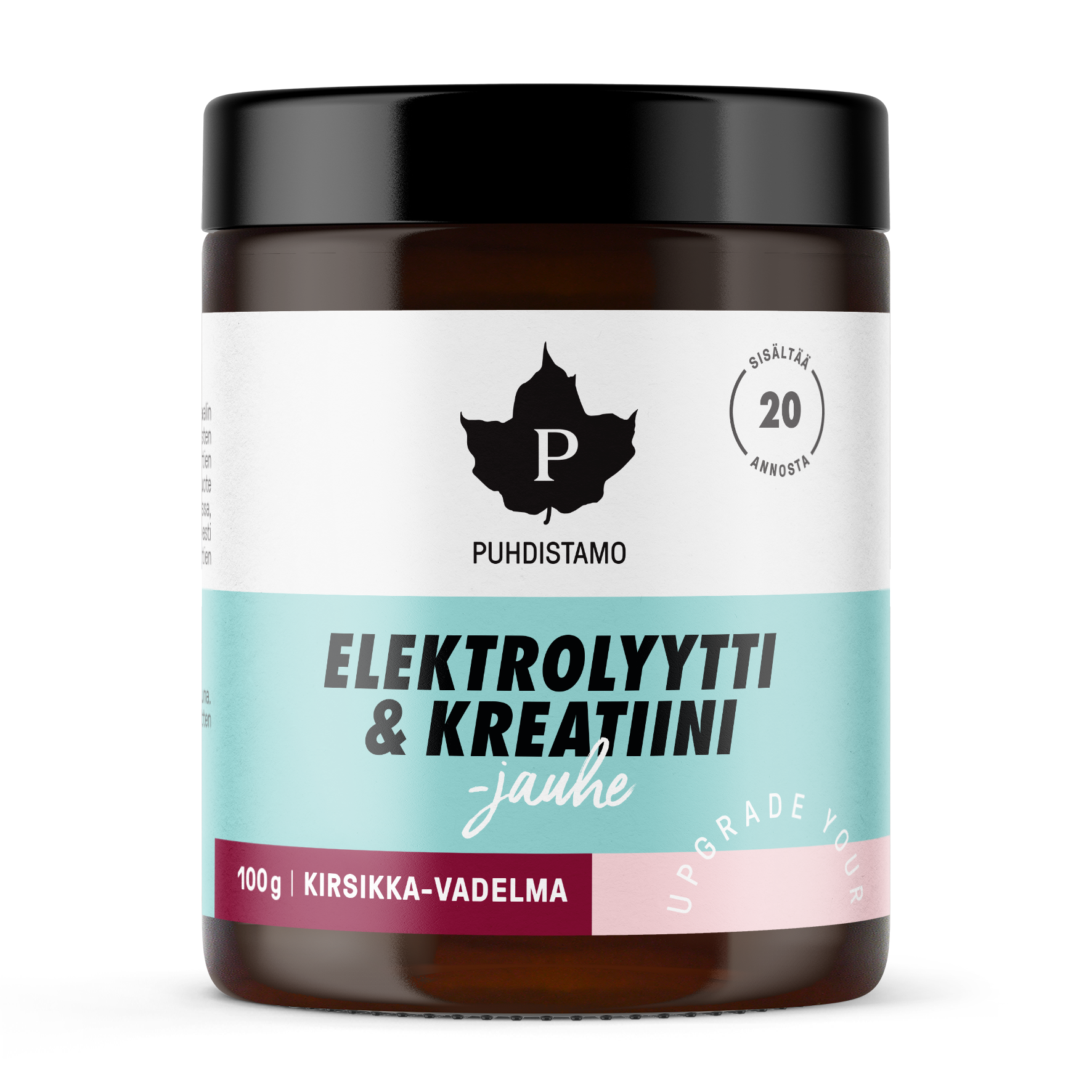 Puhdistamo Elektrolyytti & Kreatiini -jauhe Kirsikka-Vadelma 100 g