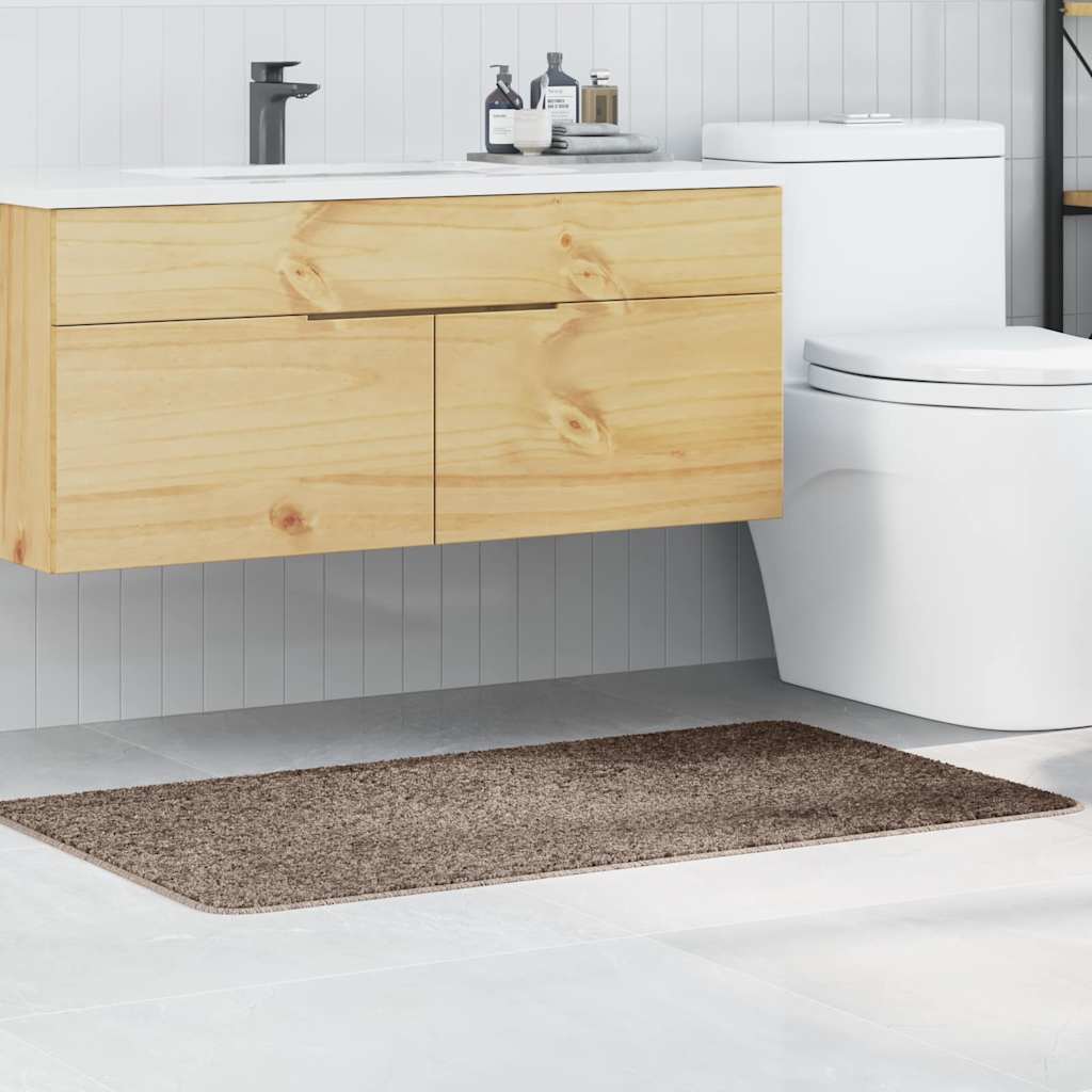 vidaXL kylpyhuonematto Ruskea 70 x 120 cm PP