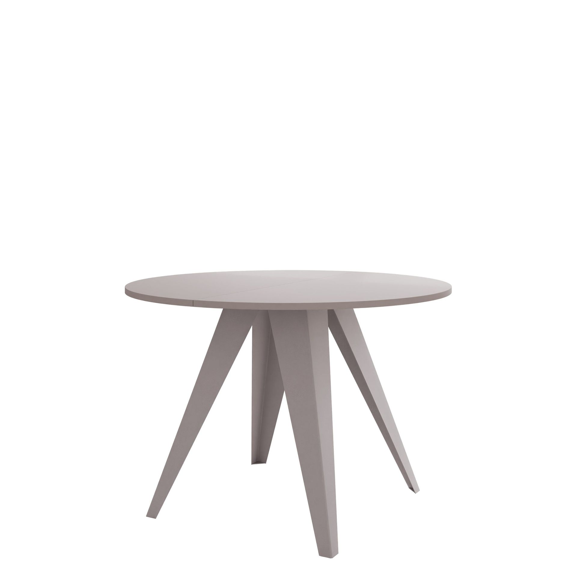 Hoban pyöreä jatkettava ruokapöytä 100–138 cm, beige