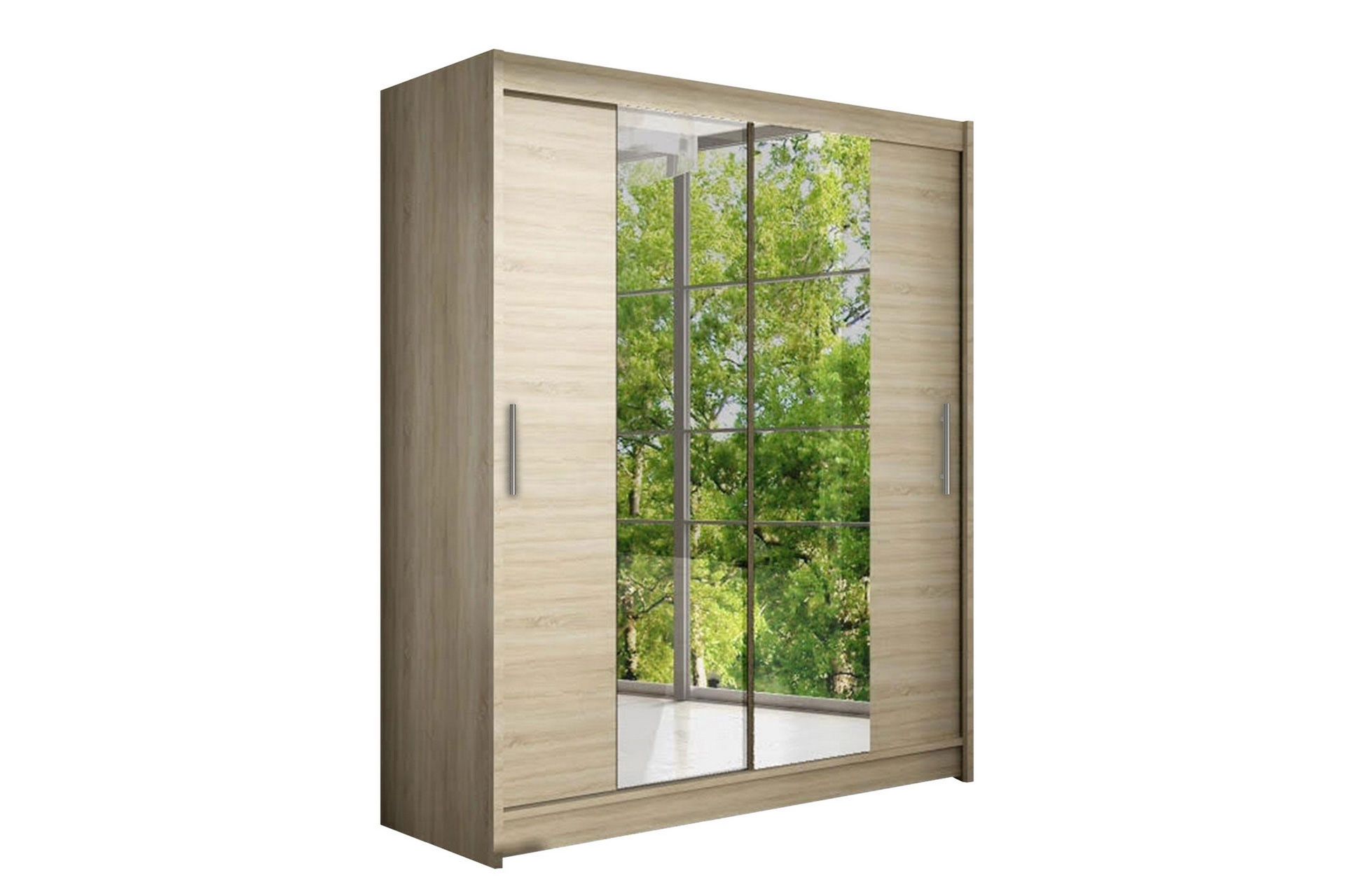 Vaatekaappi Presto 150 cm - Vaalea Tammi