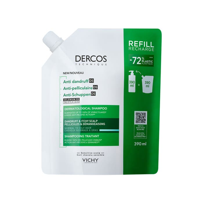 Vichy Dercos Anti-dandruff rasv. hiuksille 390 ml